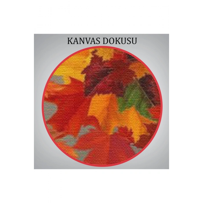 Yaprak Elbiseli Kadın Tablosu-6272