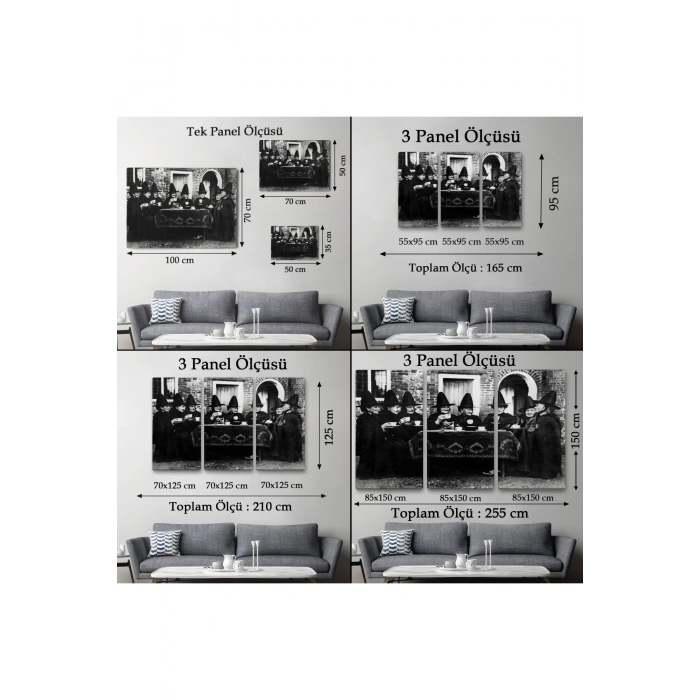 Yaşlı Cadıların Çay Partisi Tablosu -6577