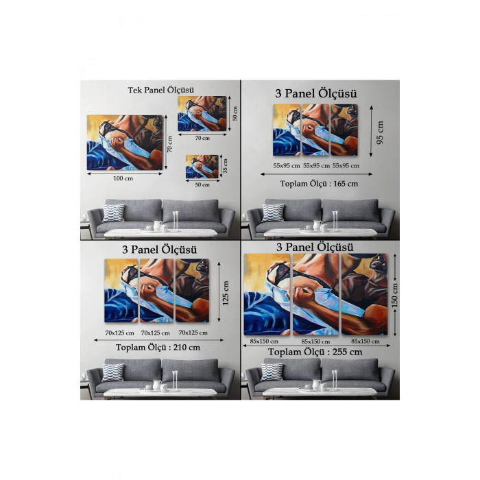 Yatak Odası Dekoratif Duvar Tablosu-6657