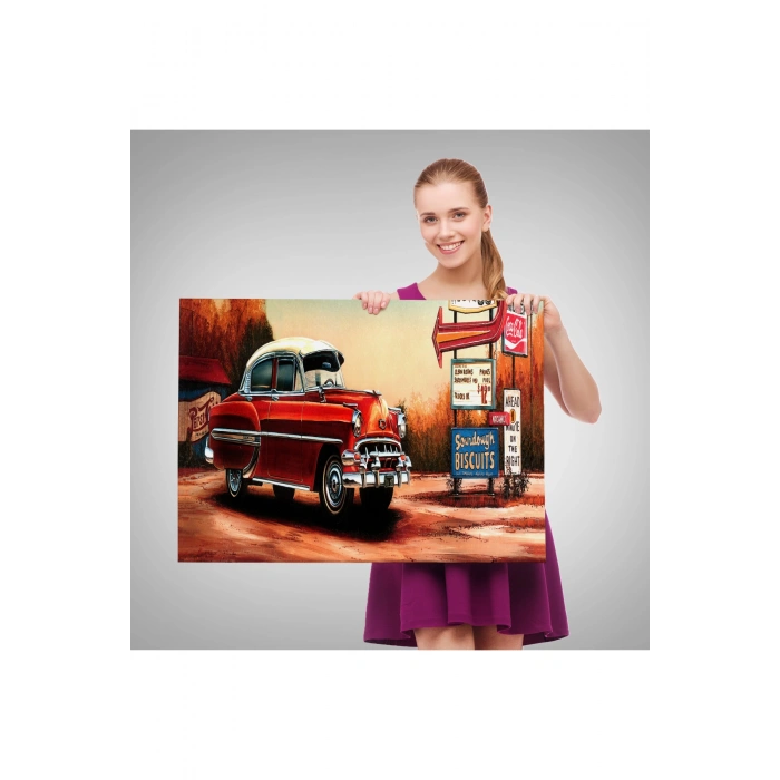 Yataktaki Güzel Kadın Dekoratif Duvar Tablosu-6607