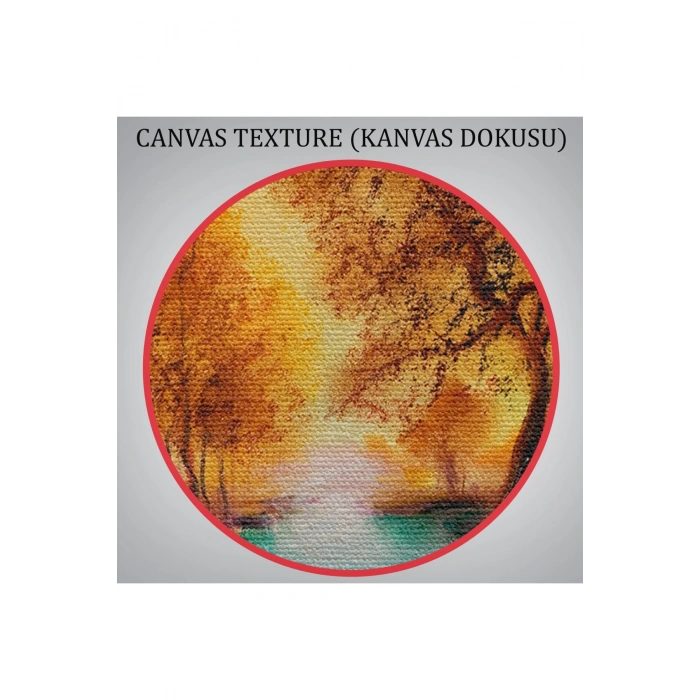 Yaz Mevsimi Manzaralı Kanvas Duvar Tablosu-1181