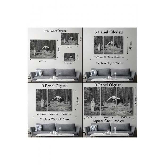 Yerden Yükselen Büyücü Kadın Tablosu-6575