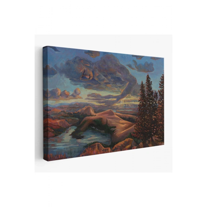 Yeryüzü ve Gökyüzü Duvar Tablosu-6581