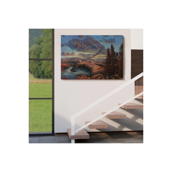 Yeryüzü ve Gökyüzü Duvar Tablosu-6581