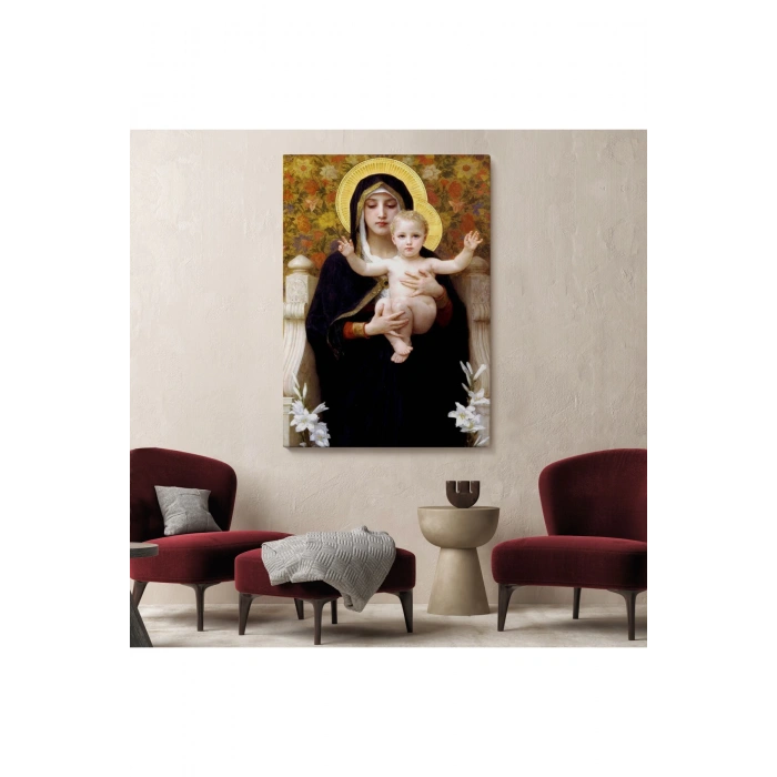 Zambak İle Bakire Tablosu - The Madonna of the Lilies-6479