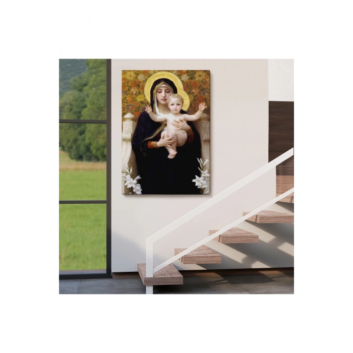 Zambak İle Bakire Tablosu - The Madonna of the Lilies-6479