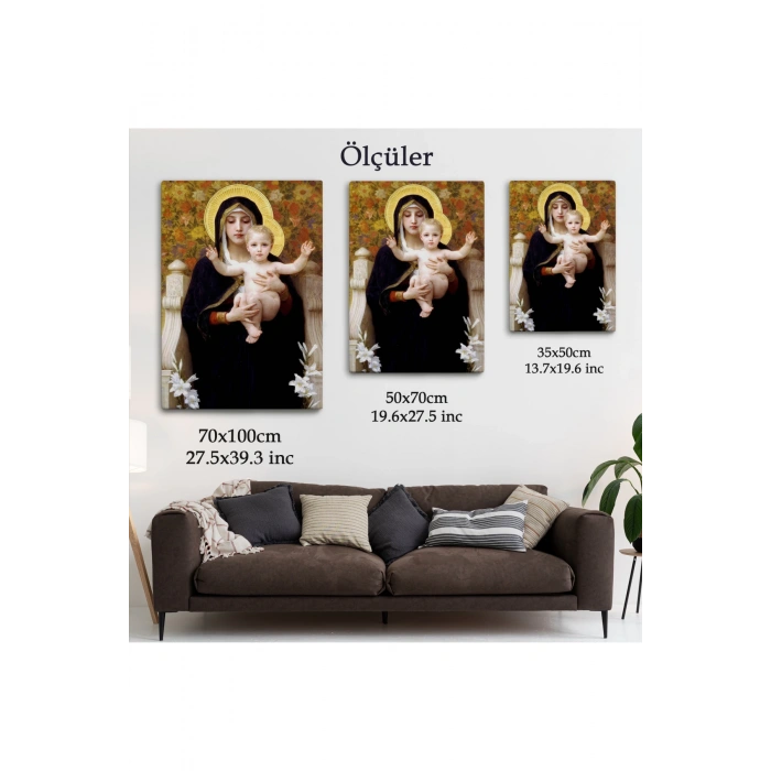 Zambak İle Bakire Tablosu - The Madonna of the Lilies-6479