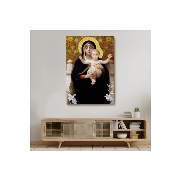 Zambak İle Bakire Tablosu - The Madonna of the Lilies-6479