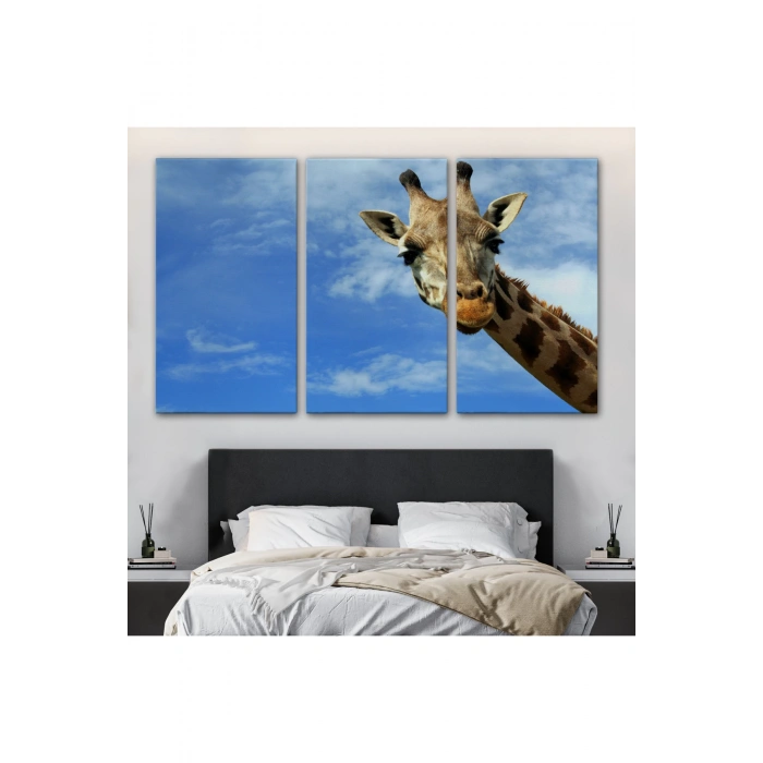 Zürafa Dekoratif Kanvas Tablo 1116