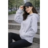 Kadın Oversize Premium 3 İplik Şardonlu Sweatshirt-Kapşonlu