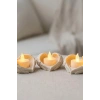 Melek Işığı Seti 3’lü Melek Kanatlı LED Mum Dekoratif Tealight 8 x 7 cm