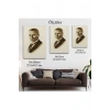Atatürk Portre Tablosu Mustafa Kemal Atatürk Dikdörtgen Dekoratif Kanvas Tablo-CI-59