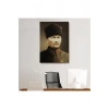 Atatürk Portre Tablosu Mustafa Kemal Atatürk Dikdörtgen Dekoratif Kanvas Tablo-CK-61