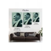 Atatürk Portre Tablosu Mustafa Kemal Atatürk Dikdörtgen Dekoratif Kanvas Tablo-CN-63