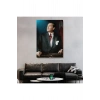 Atatürk Portre Tablosu Mustafa Kemal Atatürk Dikdörtgen Dekoratif Kanvas Tablo-CO-64