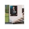 Atatürk Portre Tablosu Mustafa Kemal Atatürk Dikdörtgen Dekoratif Kanvas Tablo-CO-64