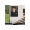 Atatürk Portre Tablosu Mustafa Kemal Atatürk Dikdörtgen Dekoratif Kanvas Tablo-CÖ-65