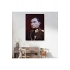 Atatürk Portre Tablosu Mustafa Kemal Atatürk Dikdörtgen Dekoratif Kanvas Tablo-CP-67