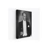 Atatürk Portre Tablosu Mustafa Kemal Atatürk Dikdörtgen Dekoratif Kanvas Tablo-FÖ-139