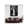Atatürk Portre Tablosu Mustafa Kemal Atatürk Dikdörtgen Dekoratif Kanvas Tablo-FÖ-139