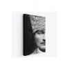 Atatürk Portre Tablosu Mustafa Kemal Atatürk Dikdörtgen Dekoratif Kanvas Tablo-FP-140