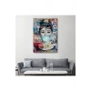 Audrey Hepburn Graffiti Pop Art Duvar Tablosu-6470