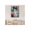 Audrey Hepburn Graffiti Pop Art Duvar Tablosu-6470