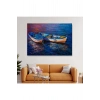 Balıkçı Tekneleri Kanvas Duvar Tablosu-1191