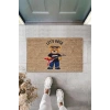 Bej Kapı Önü Paspası Lets Rock Ayıcık Desen  K-3322