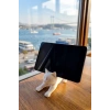 Beyaz Kedi Telefon Tablet Tutucu 10 x 10 cm