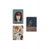 Çağdaş, Modern, Soyut Pastel 3 lü Duvar Tabblo Seti-AH-8