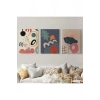 Çağdaş, Modern, Soyut Pastel 3 lü Duvar Tabblo Seti-AI-9