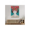 Çiçekler Saçan Optimist Kadın Tablosu-6269