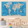 Cocuk Odası Hayvan Desenli Dekoratif Kanvas Tablo 1074