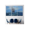 Dalgalı Okyanustaki Büyük Yelkenli Duvar Tablosu-1215