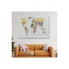 Dekoratif Kanvas Tablo Dünya Haritası 1031
