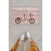 Dijital Baskı Dekoratif Bisiklet Pudra Kapı Önü Paspası K-1265