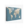 Dünya Haritası  Dekoratif Kanvas Tablo 1040