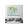 Dünya Haritası  Dekoratif Kanvas Tablo 1041