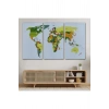 Dünya Haritası  Dekoratif Kanvas Tablo 1049
