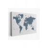 Dünya Haritası  Dekoratif Kanvas Tablo 1062