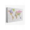 Dünya Haritası  Dekoratif Kanvas Tablo 1064