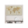 Dünya Haritası  Dekoratif Kanvas Tablo 1086