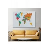 Dünya Haritası  Dekoratif Kanvas Tablo 1095