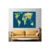 Dünya Haritası  Dekoratif Kanvas Tablo 1101