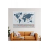 Dünya Haritası Ülke Bayraklı ve Başkentli Kanvas Tablo 1921