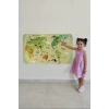 Eğitici Dünya Haritası Dünya Atlası Çocuk ve Bebek Odası Duvar Sticker-60x105-3773