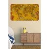 Eğitici Dünya Haritası Dünya Atlası Çocuk ve Bebek Odası Duvar Sticker-60x105-3781