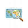 Eğitici Dünya Haritası Dünya Atlası Çocuk ve Bebek Odası Duvar Sticker-60x105-3783