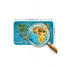 Eğitici Dünya Haritası Dünya Atlası Çocuk ve Bebek Odası Duvar Sticker -60x105-3805